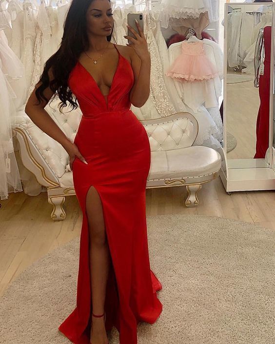 A-line Straps Long Prom Dress cg13335