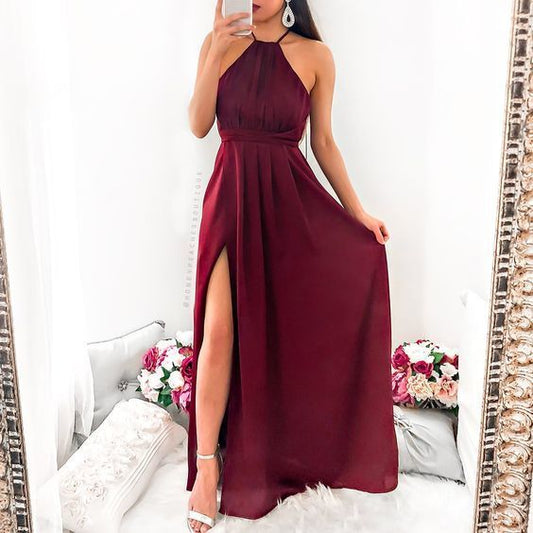 Neckholder-Ballkleid, langes Ballkleid, bezauberndes Ballkleid cg13741