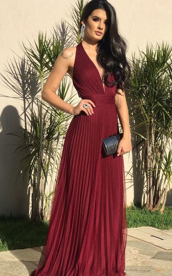 Sexy Burgundy A Line Evening Dress, Vintage Formal Long Prom Dress cg1 classygown Sexy Burgundy A Line Evening Dress, Vintage Formal Long Prom Dress cg1 classygown