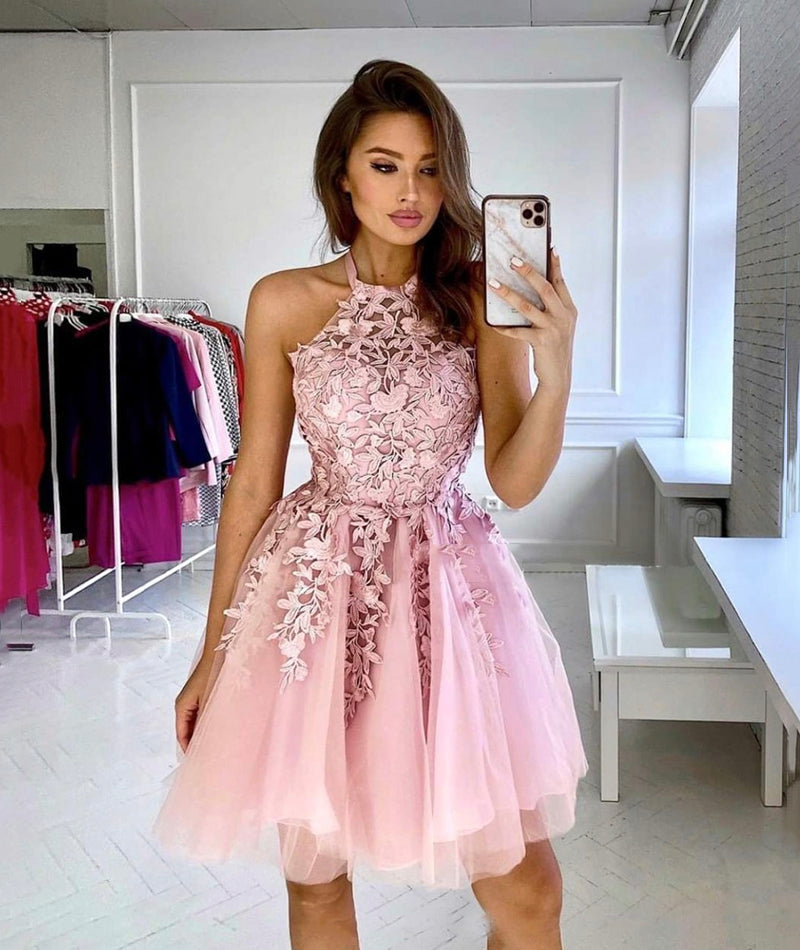 CUTE LACE SHORT DRESS HOMECOMING DRESS cg13935