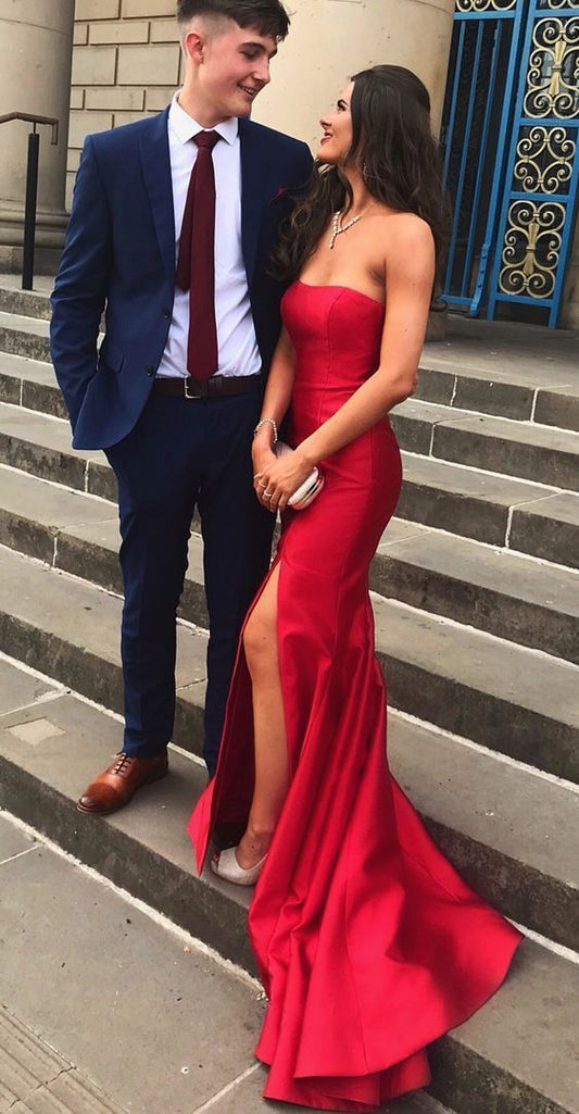 Lange Ballkleider Meerjungfrau, 2019 Rotes Abendkleid cg1395