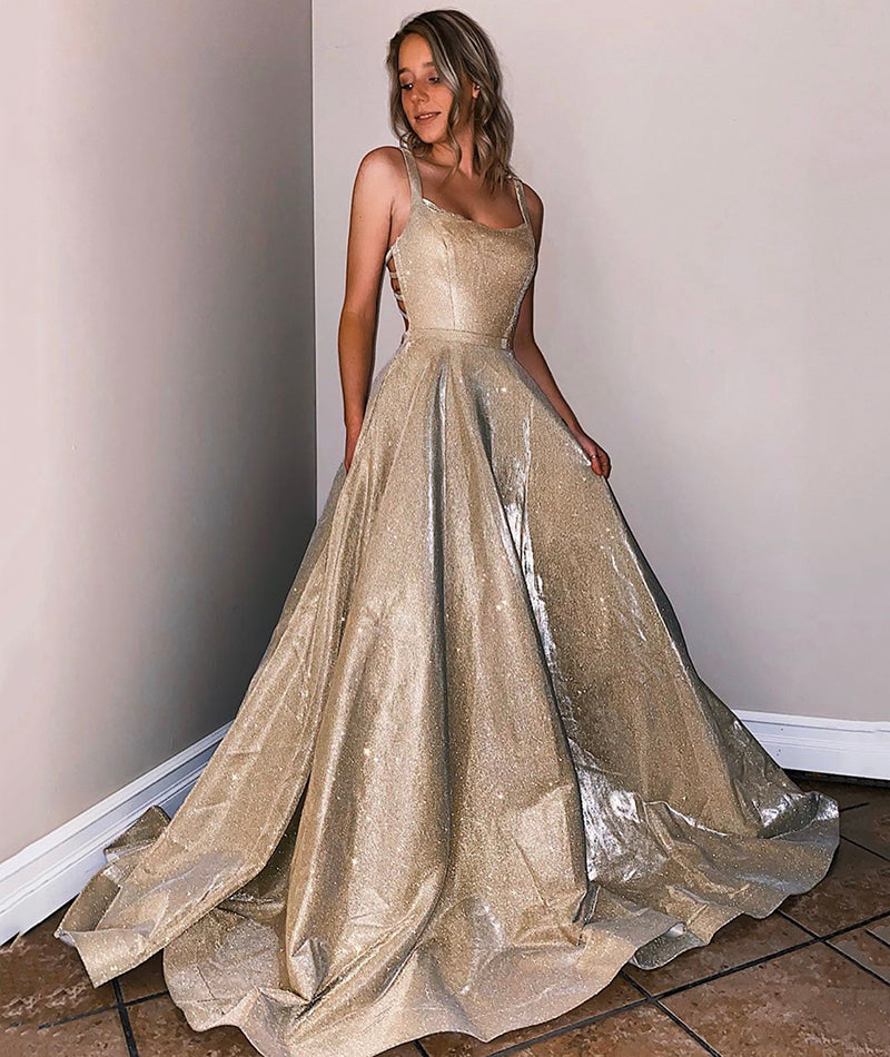 SHINY SATIN LONG PROM DRESS EVENING DRESS FORMAL DRESS cg13990