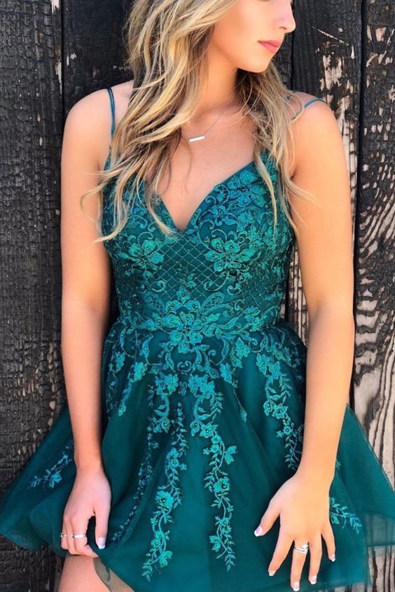 princess short homecoming dress with lace cg14086