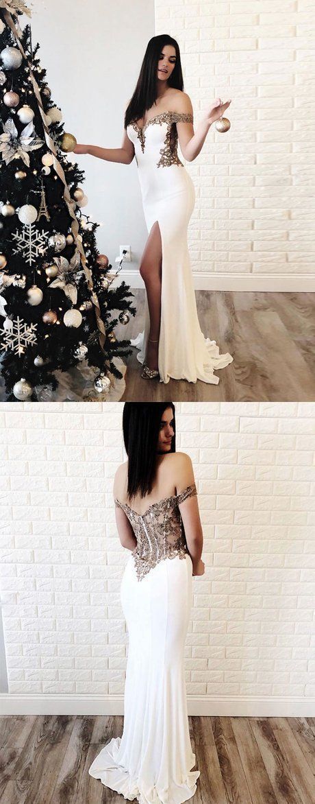 Wunderschönes schulterfreies Meerjungfrau-Ballkleid, sexy Abendkleid cg14235