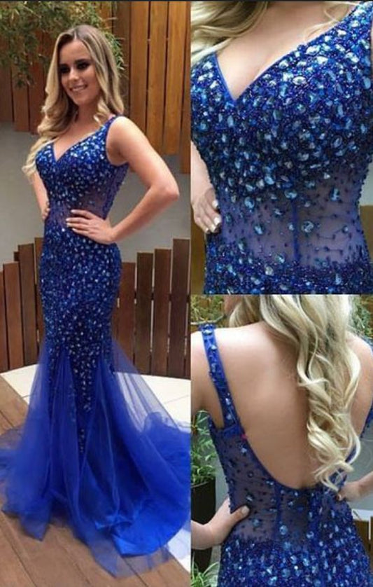 Meerjungfrau-Ballkleid, langes Ballkleid, cg14319