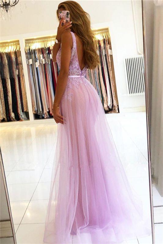 Straps V-neck Sheath Floor-length Beaded Applique Prom Dresses cg14596