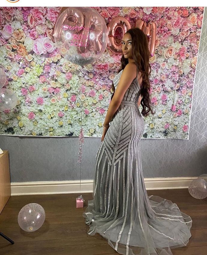 Silver Gray Prom Dresses 2021 Elegant Prom Dress With Beads cg14633 Silver Gray Prom Dresses 2021 Elegant Prom Dress With Beads cg14633