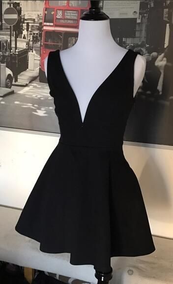 kurzes Homecoming-Kleid, tiefes V-Ausschnitt-Homecoming-Kleid cg1485