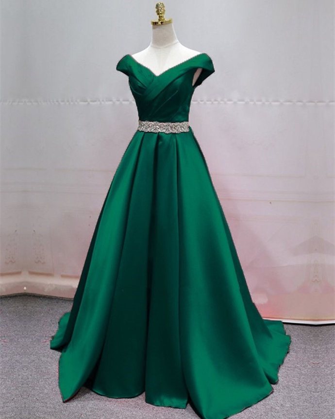ball gown green long prom dress evening dress cg15002