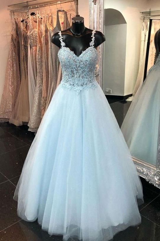 Tulle Lace Long Formal Dress Pageant Prom Dress cg15045