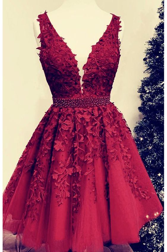 lace short Cute Homecoming Dress cg15158