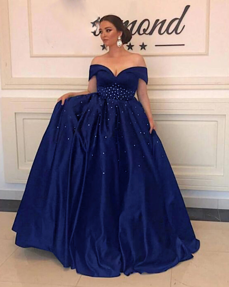 New burgundy off the shoulder beading long dress prom Dress cg15295