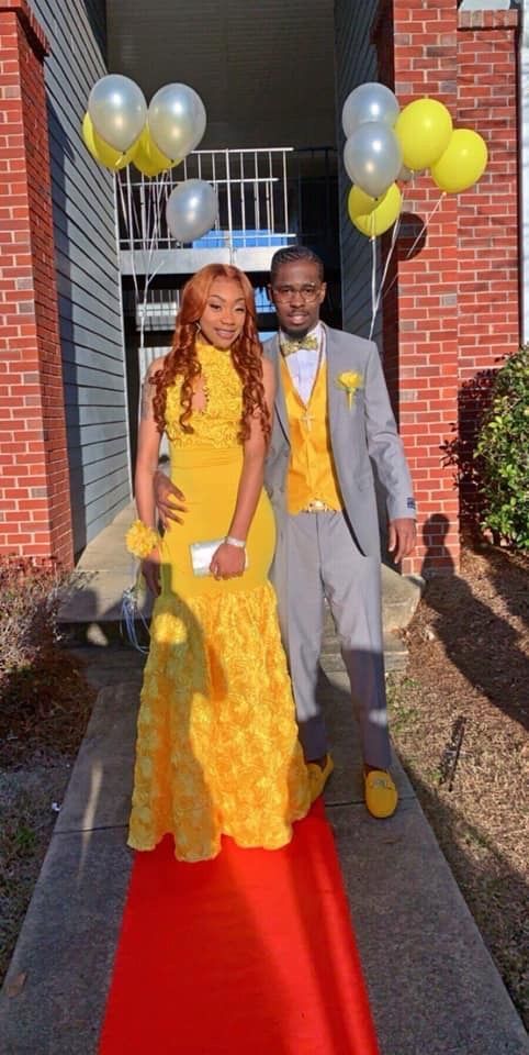 Yellow Mermaid Long Prom Dress , Charming Prom Dress cg15316