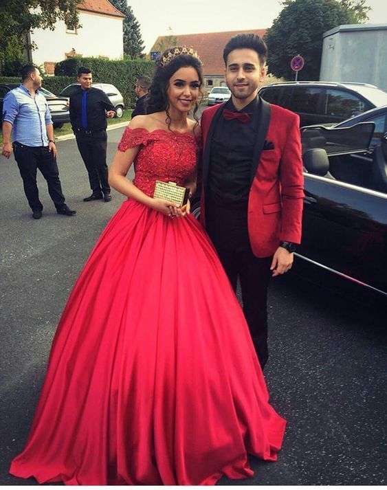 Off the shoulder long prom dress with lace top cg15321