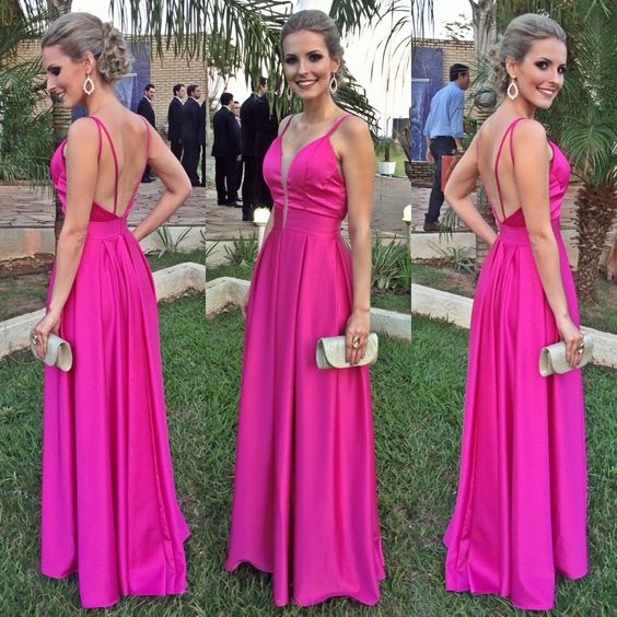 Sexy a line Long Prom Dress cg15407