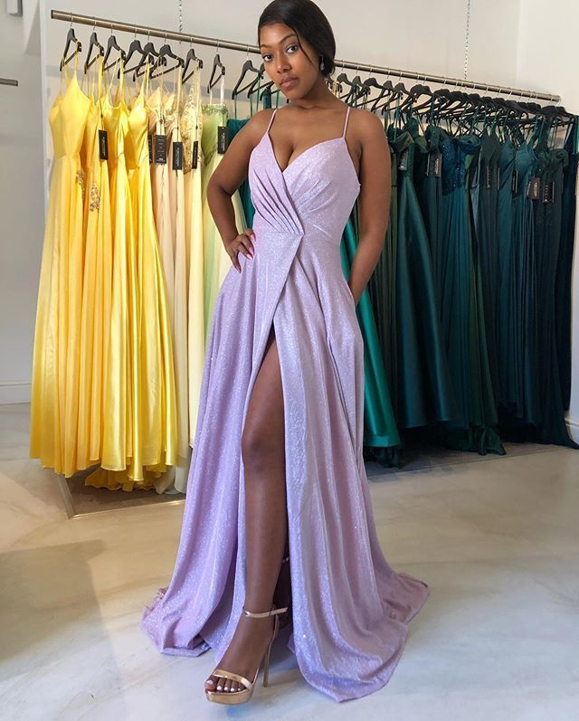 Simple A Line Spaghetti Straps Long Prom/Evening Party Dress cg15483