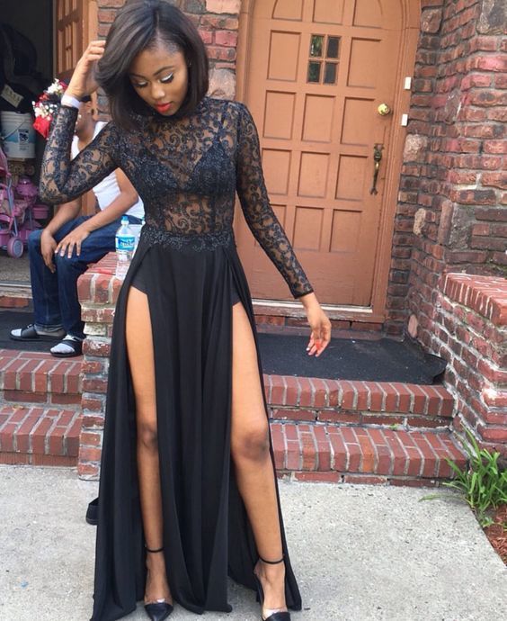 Sexy long sleeves prom dress,charming prom dress cg15590