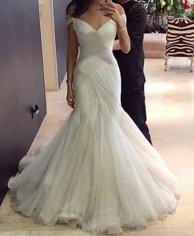 Schulterfreies Brautkleid, Meerjungfrau-Ballkleid cg15639