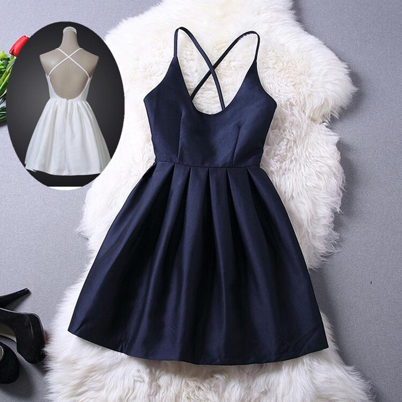 Homecoming Dress Lovey Blue Graduation Dresses, Short Navy Blue Women Dresses, Cross Back Party Dresses,Teen Formal Dresses cg15811