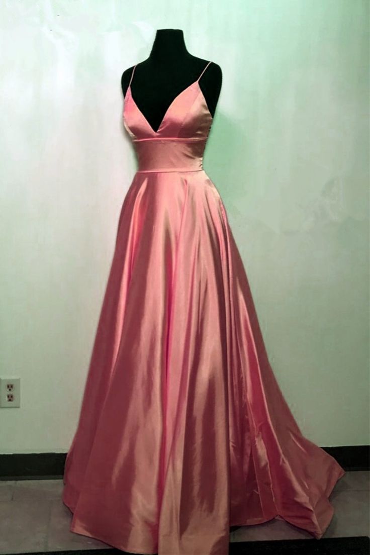 Simple Satin Long Prom Dresses 2021 cg15851