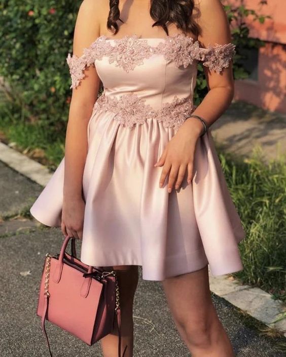 Elegant Homecoming Dresses, Off-shoulder Party Dresses cg16044