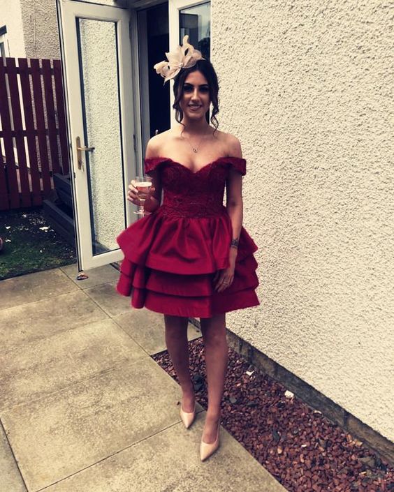 Short Homecoming Dresses, Wedding Party Dress cg16045