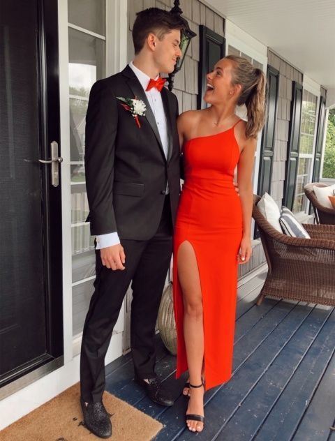 Simple Mermaid Prom Dress With Split cg16084