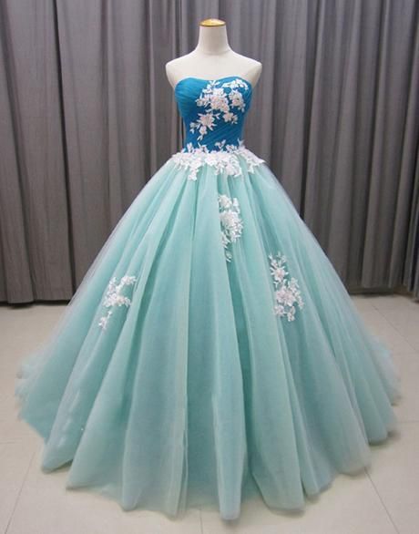 Vintage trägerloses langes beliebtes Ballkleid mit Applikationen cg1613