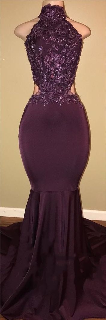 Sexy Neckholder-Meerjungfrauen-Ballkleid_Hochgeschlossenes rückenfreies ärmelloses Abendkleid cg16219