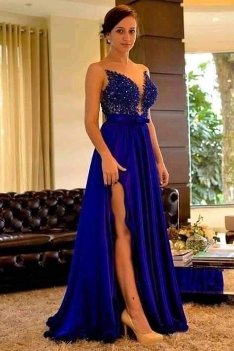Sexy Slit Evening Dresss, Sexy Long Prom Dress cg16346