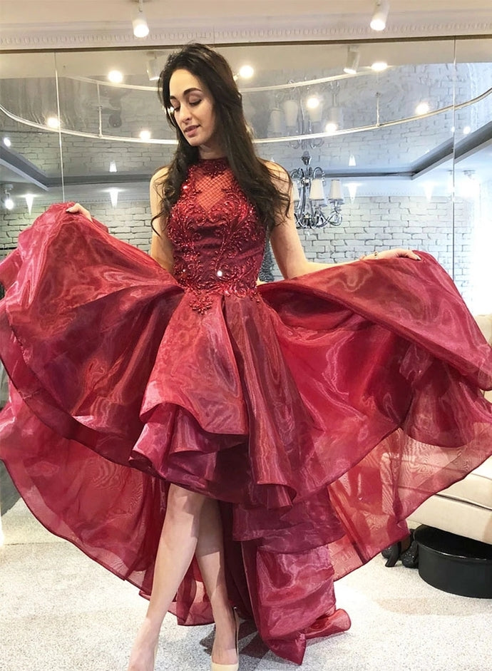 Sexy O-Neck A-Line Prom Dresses,Long Prom Dresses,Cheap Prom Dresses cg16381