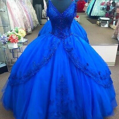 Royal Blue Ball Gown Quinceanera Dresses Ruffles Princess Sweet 16 Dre classygown Royal Blue Ball Gown Quinceanera Dresses Ruffles Princess Sweet 16 Dre classygown