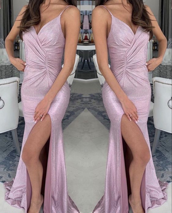 Glitter bridesmaid dresses mermaid Prom Dress cg16554 – classygown