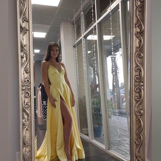 New Arrival V-Neck A-Line Prom Dresses,Long Prom Dresses cg16625