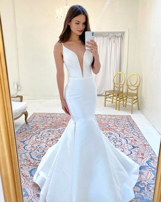 Wunderschöne Brautkleider Meerjungfrau Ballkleid cg16632