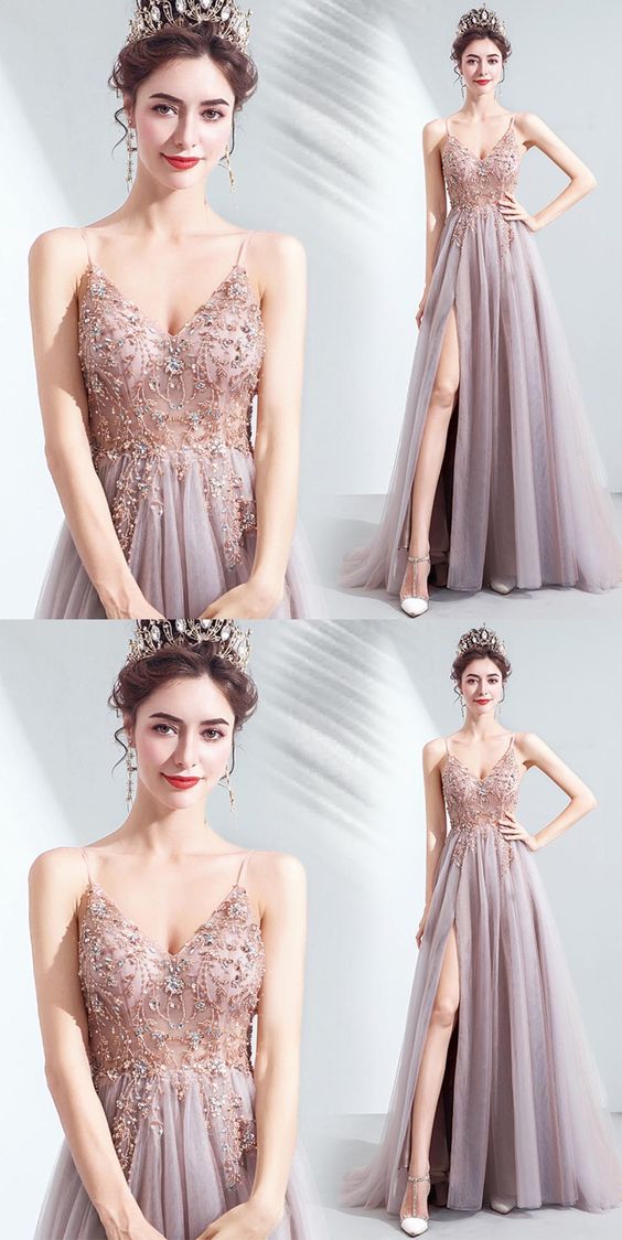 rhinestone long party prom dress cg16960