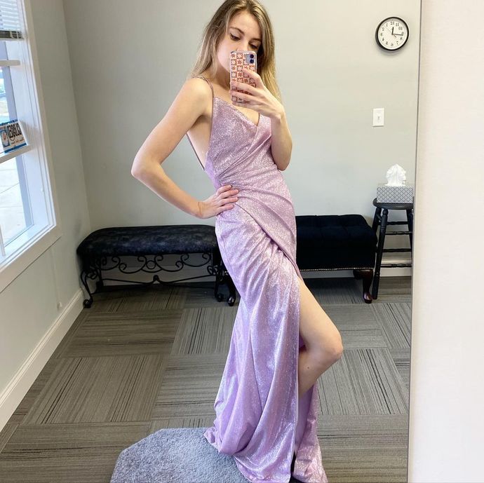 Sexy V-Neck A-Line Prom Dresses,Long Prom Dresses,Cheap Prom Dresses cg16989