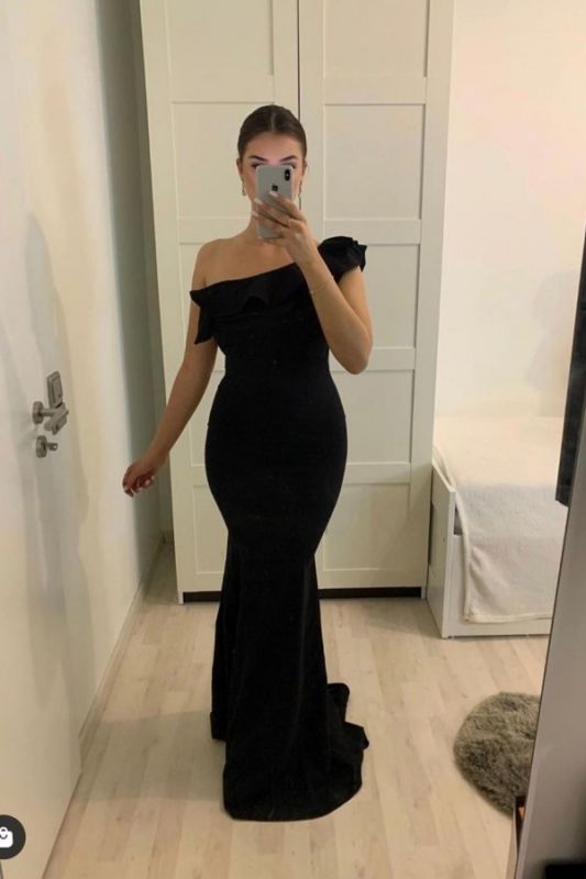 Chic One-Shoulder Mermaid Prom Dress cg17018
