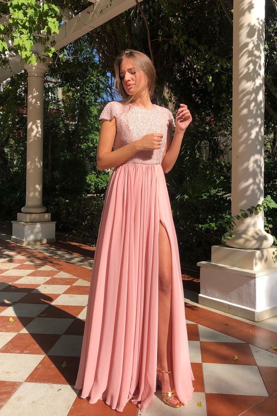 Evening Dresses,New Fashion Prom Gowns,Elegant Prom Dress,pink Prom Dresses cg17028