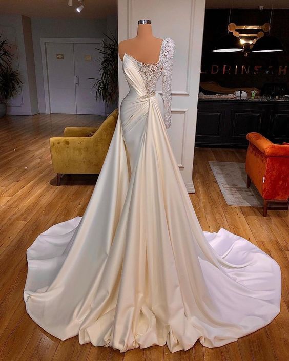 Mermaid Long Prom Dress With Beading cg17087