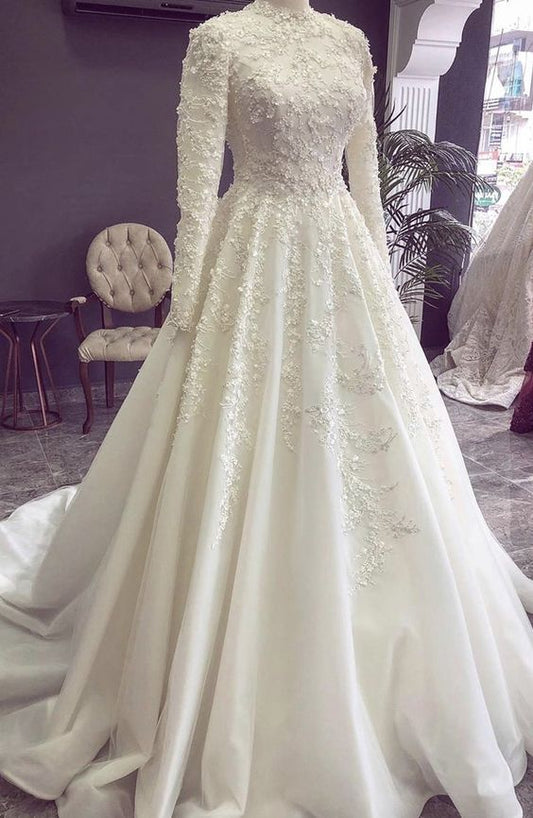 Ballkleid Weiße Spitze Brautkleider,Elegantes Brautkleid Ballkleid cg17225