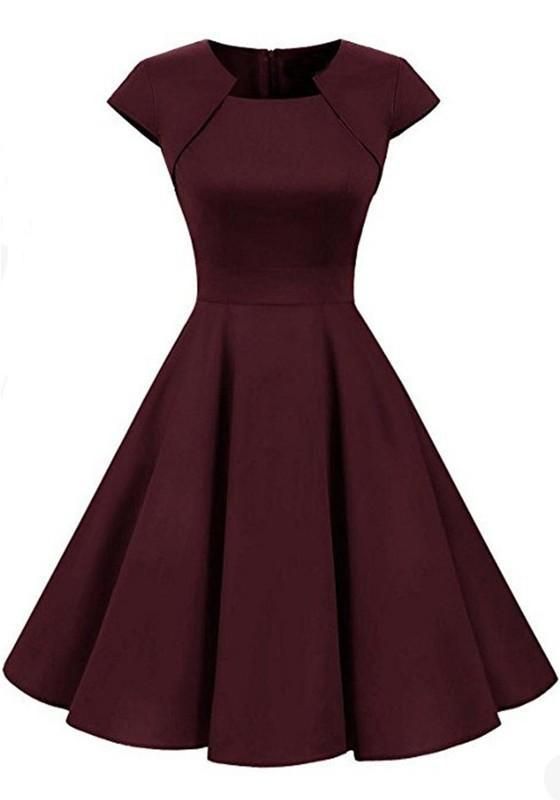 A-line Homecoming Dresses Irregular Draped Round Neck Long Sleeve Midi Dress cg17499