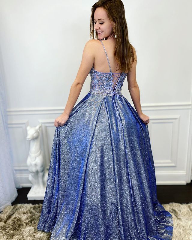 Sexy Spaghetti Straps A-Line Prom Dresses,Long Prom Dresses,Cheap Prom Dresses cg17817