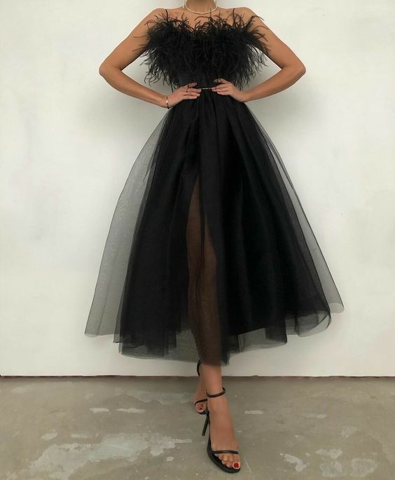 Sexy Evening Dress A-Line Tulle Formal Prom Gown Party Dress cg17871