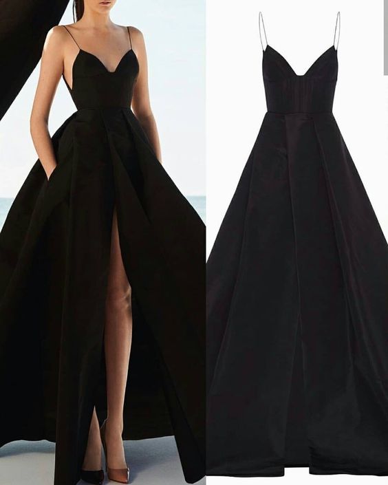 Black Prom Dresses evening dress cg18021