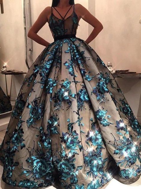Long Prom Dress, Ball Gown Prom Dress, Prom Dress Vintage cg18023