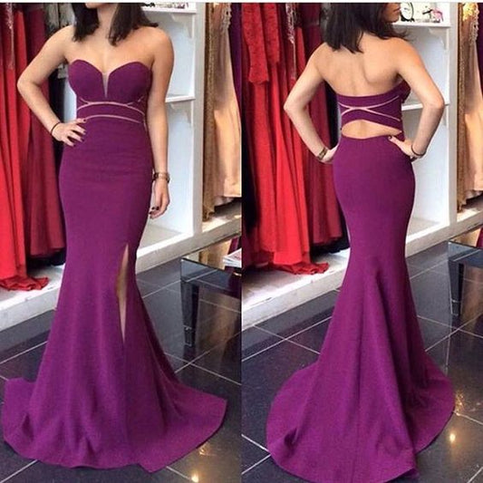Meerjungfrau-Ballkleid im Sweetheart-Stil, formelles Abendkleid mit Rückenausschnitt cg18228