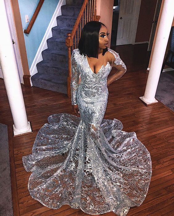 Mermaid long Prom Dress, Formal Gown cg18244