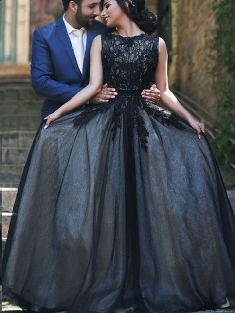 A-Linie Real Made Ballkleid, Charmante Abendkleider, Schwarze Abendkleider cg1827