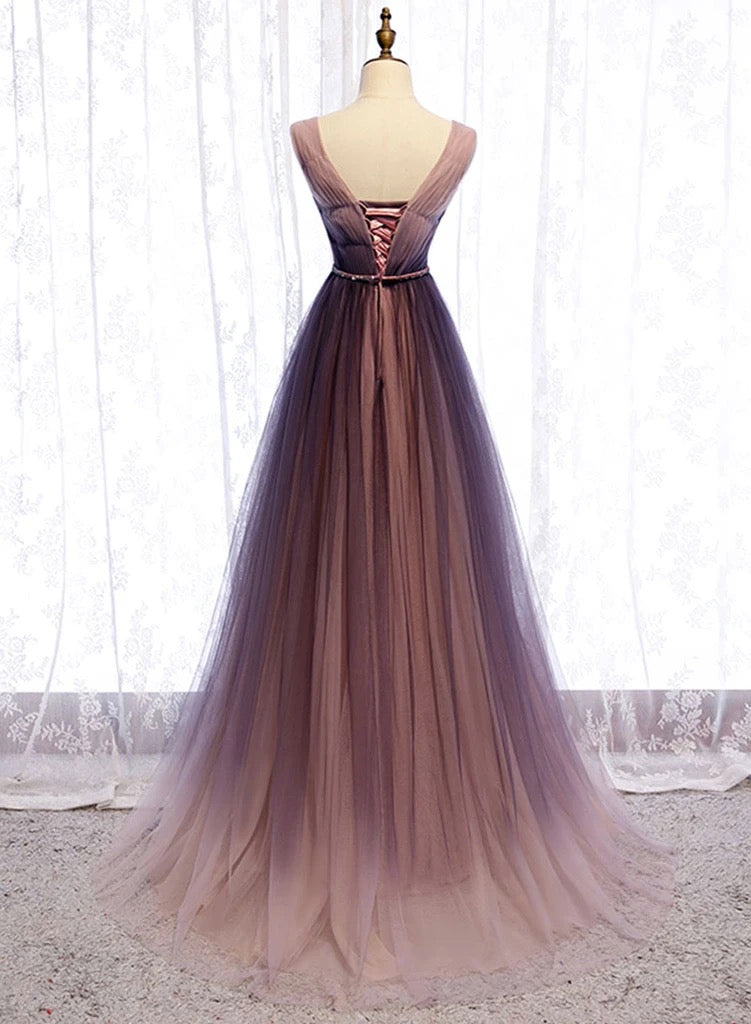 Spring Long V Neck A Line Dress Halter Beaded Evening Dress prom dresses cg18279